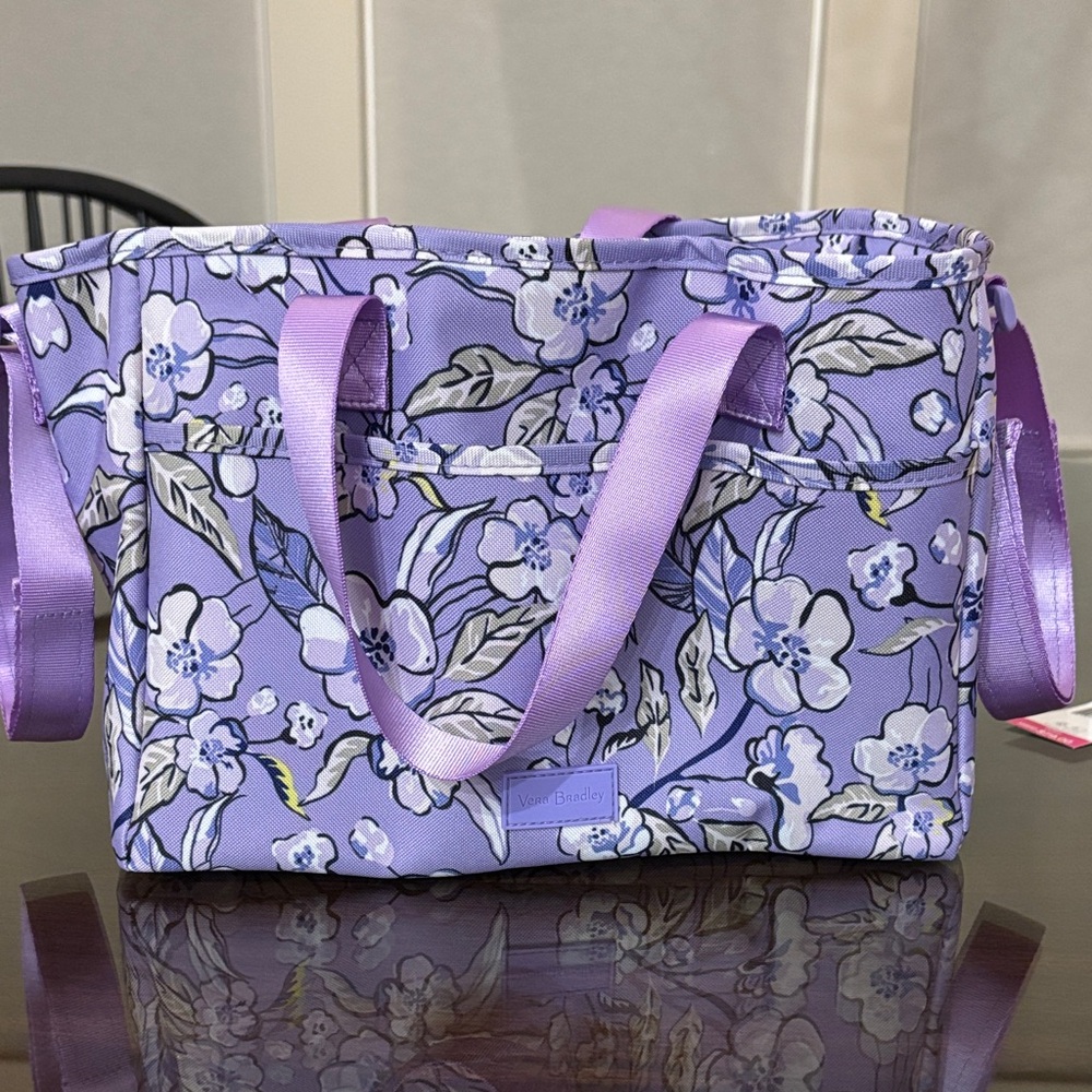 Vera Bradley Lavender Floral organizer bag